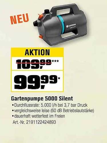 Gartenpumpe 5000 Silent