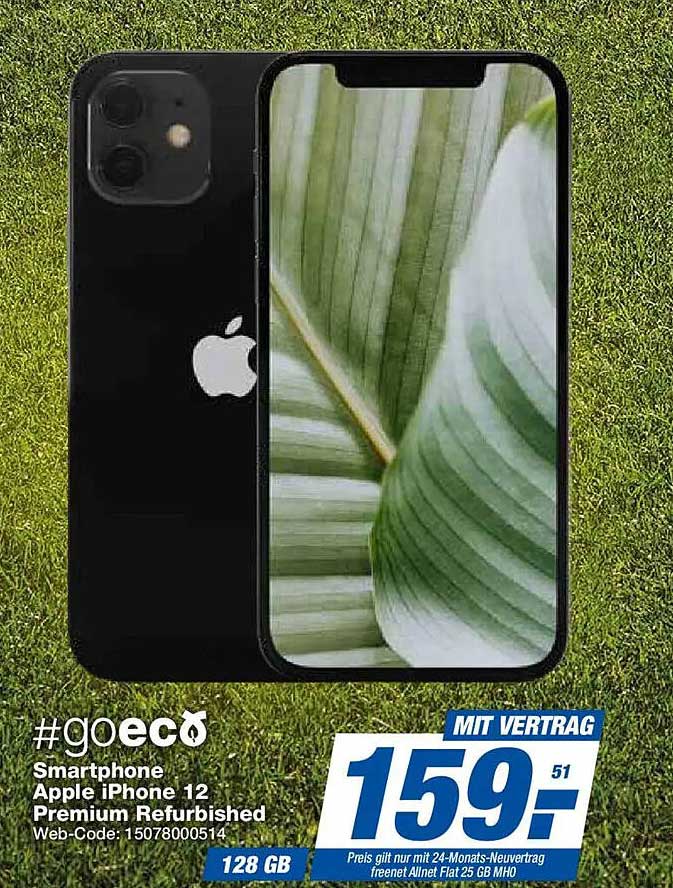 #goeco Smartphone Apple iPhone 12 Premium Refurbished