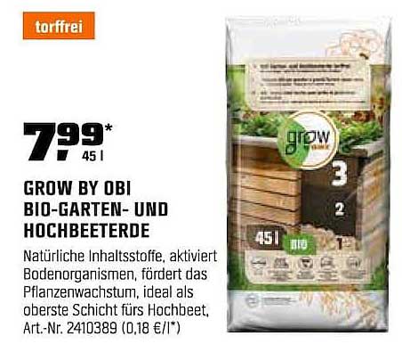 GROW BY OBI BIO-GARTEN- UND HOCHBEETERDE