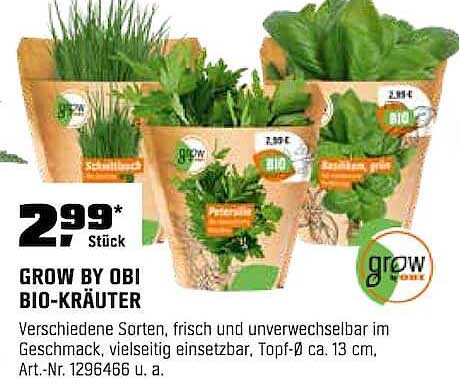 GROW BY OBI BIO-KRÄUTER