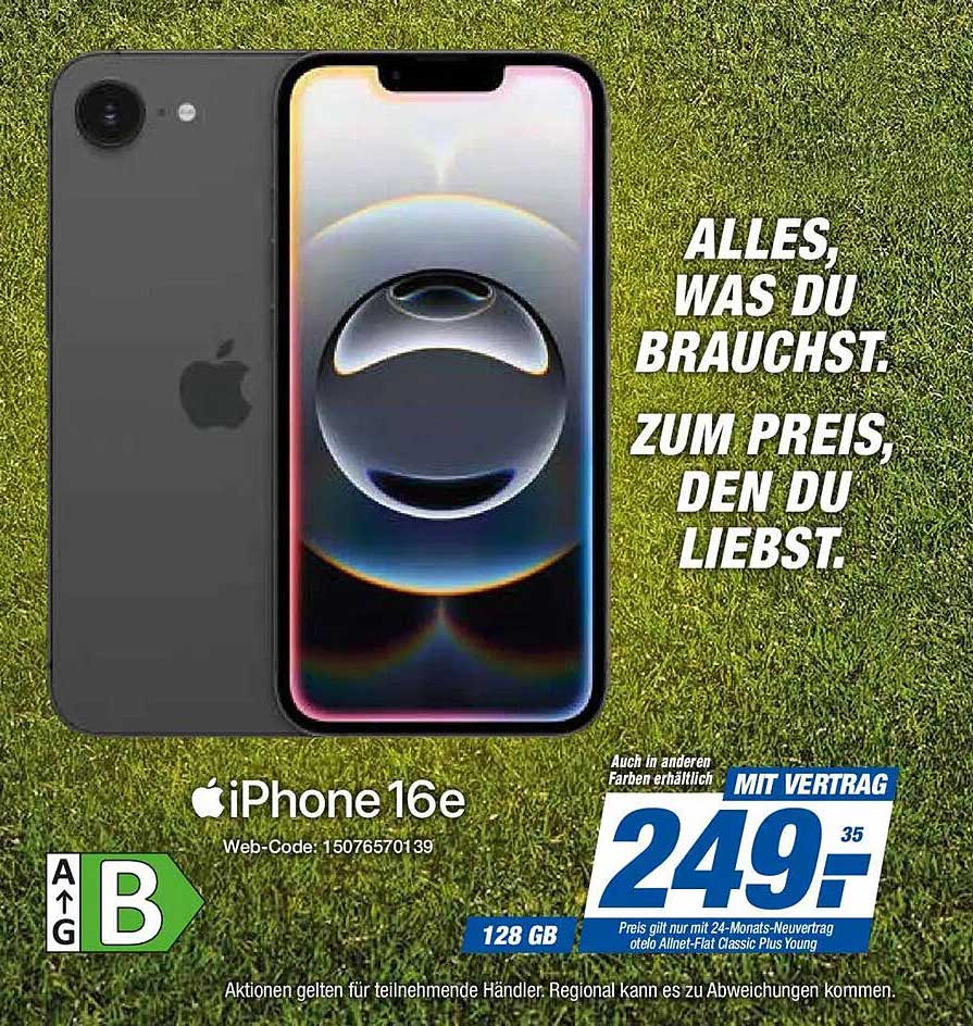iPhone 16e