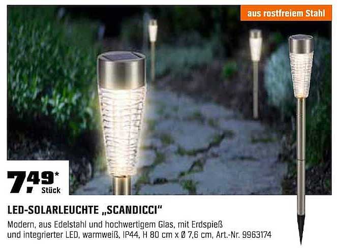 LED-SOLARLEUCHTE „SCANDICCI“