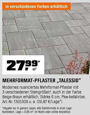MEHRFORMAT-PFLASTER „TALESSIO“