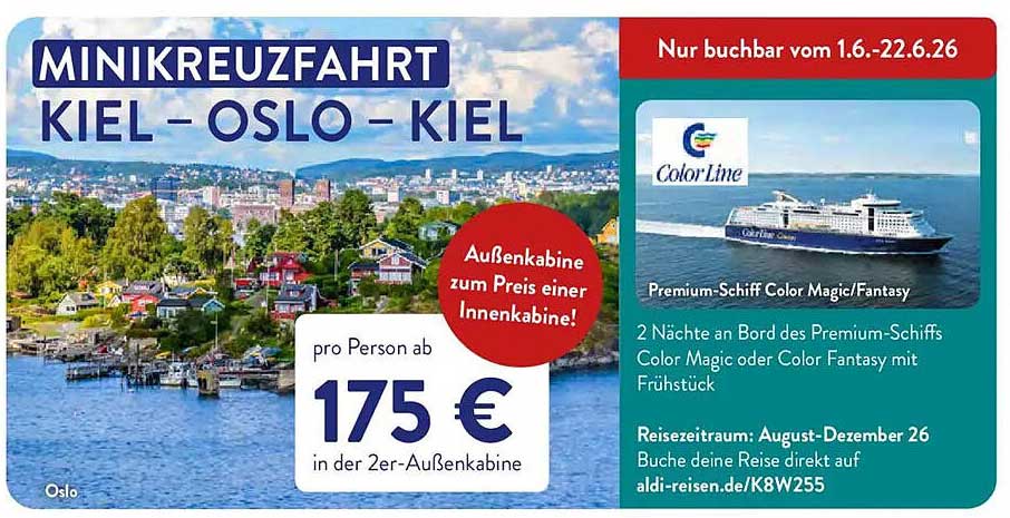 MINIKREUZFAHRT KIEL – OSLO – KIEL