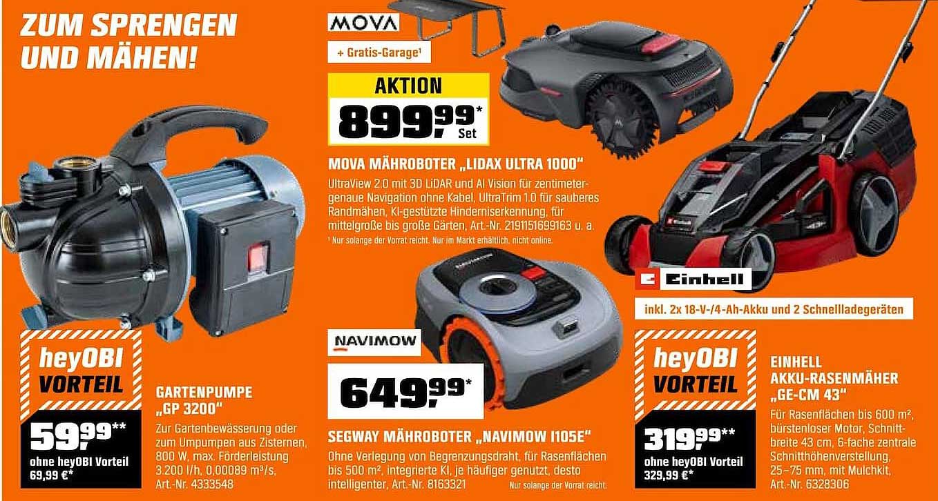 MOVA MÄHROBOTER „LIDAX ULTRA 1000“