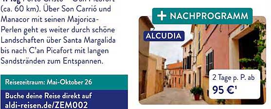 + NACHPROGRAMM ALCUDIA