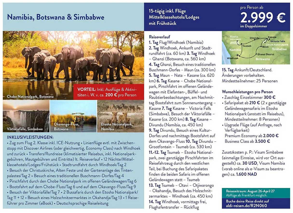 Namibia, Botswana & Simbabwe