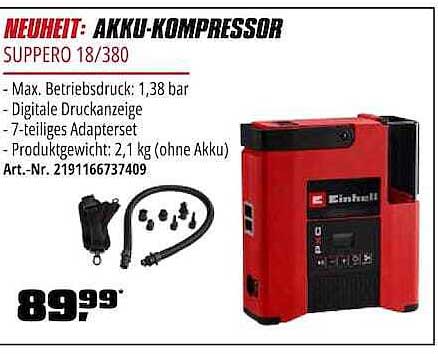 NEUHEIT: AKKU-KOMPRESSOR SUPERO 18/380