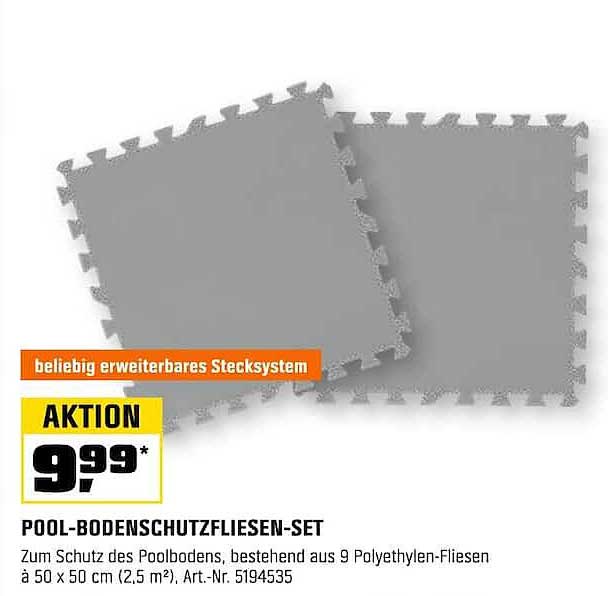 POOL-BODENSCHUTZFLIESEN-SET