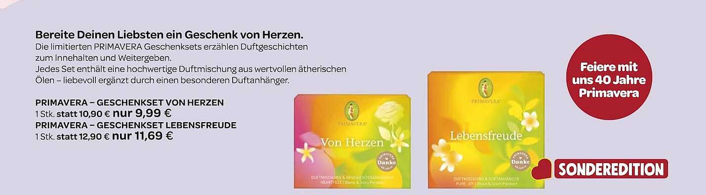 PRIMAVERA – GESCHENKSET VON HERZEN