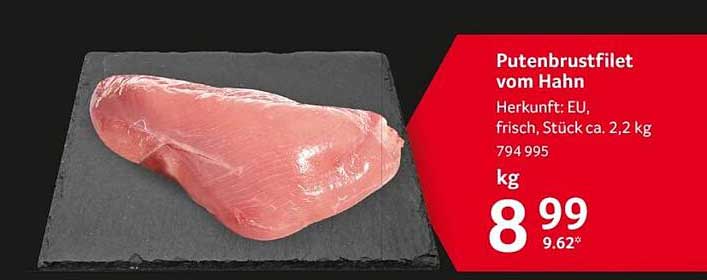 Putenbrustfilet vom Hahn