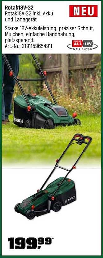 Rotak18V-32 inkl. Akku und Ladegerät