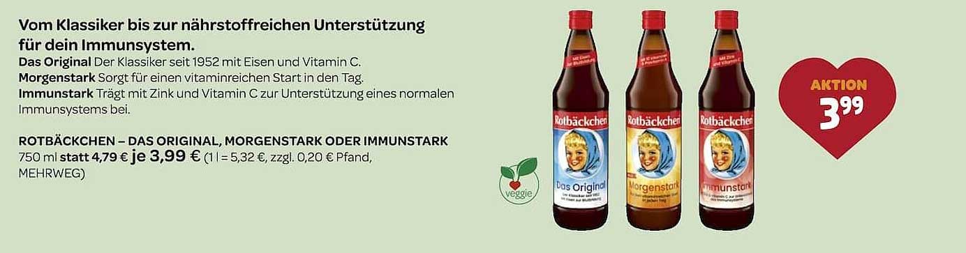 ROTBÄCKCHEN – DAS ORIGINAL, MORGENSTARK ODER IMMUNSTARK