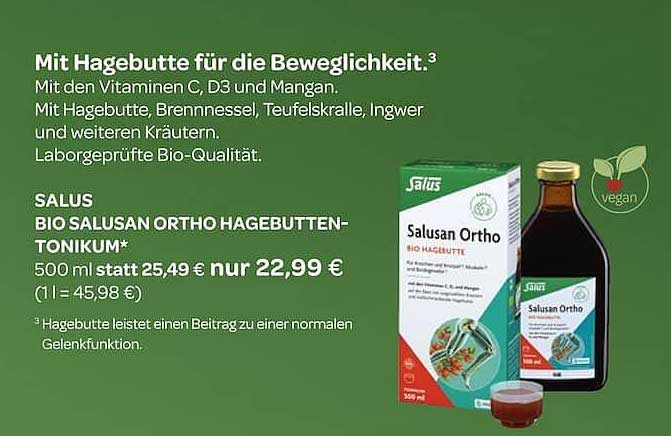 SALUS BIO SALUSAN ORTHO HAGEBUTTEN-TONIKUM*