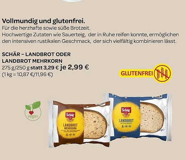 SCHÄR – LANDBROT ODER LANDBROT MEHRKORN
