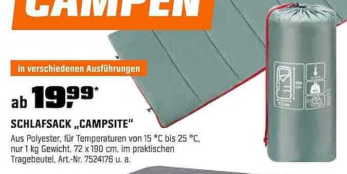 SCHLAFSACK „CAMPSITE“