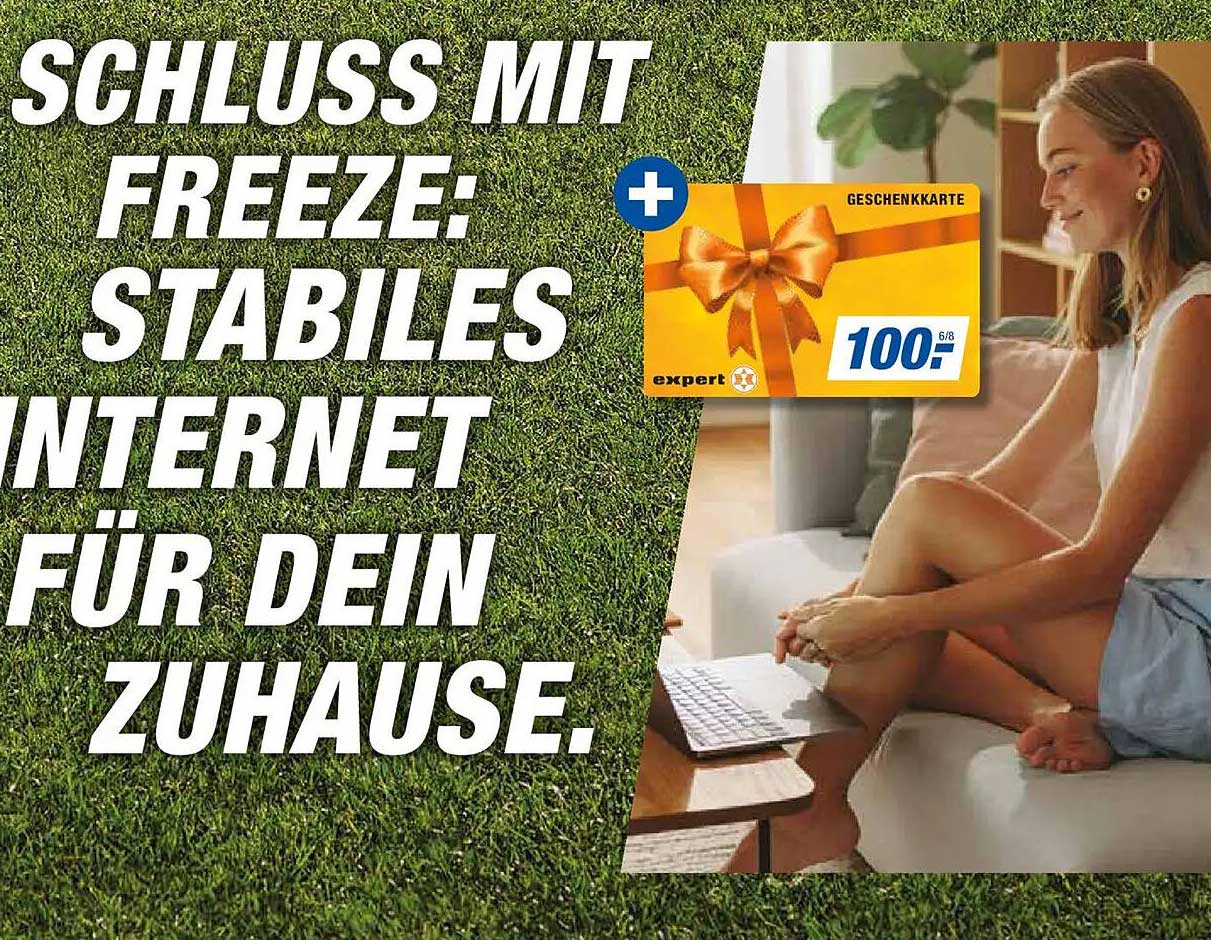 SCHLUSS MIT FREEZE: STABILES INTERNET FÜR DEIN ZUHAUSE.
