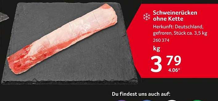 Schweinerücken ohne Kette