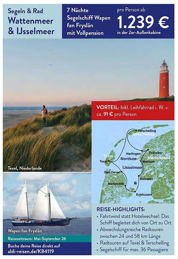 Segeln & Rad Wattenmeer & IJsselmeer