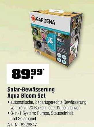 Solar-Bewässerung Aqua Bloom Set