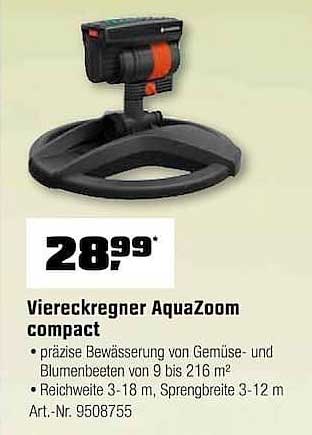 Viereckregner AquaZoom compact