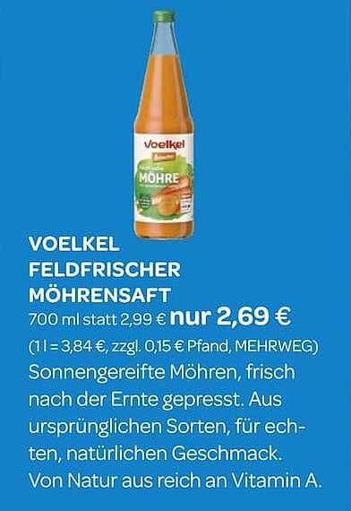 VOELKEL FELDFRISCHER MÖHRENSAFT