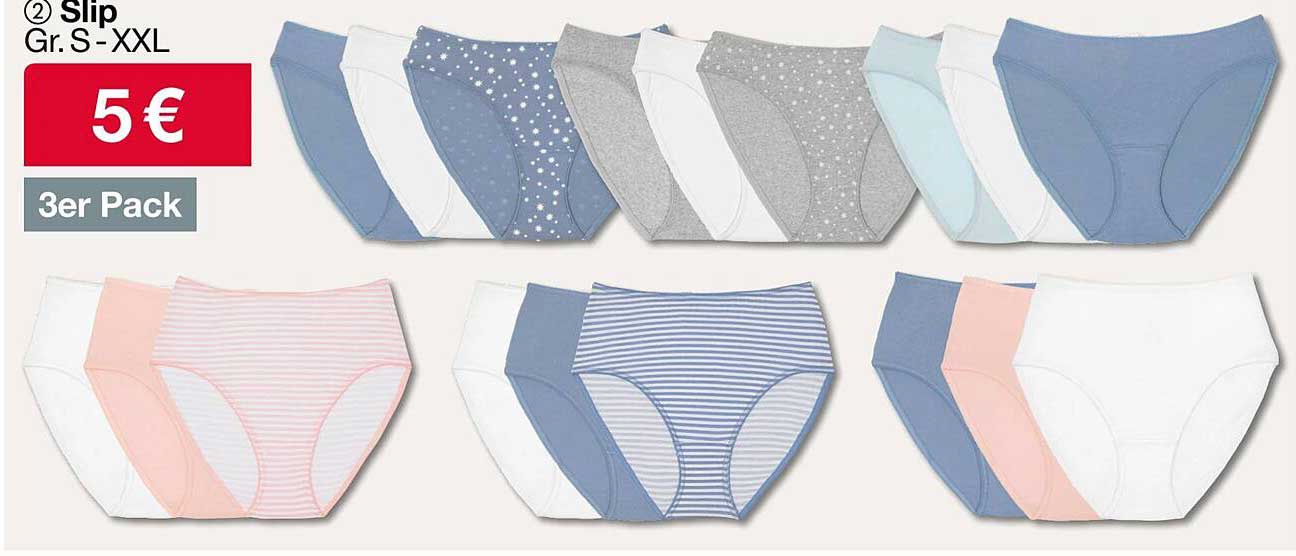 2 Slip Gr. S-XXL - 3er Pack für nur 5 €