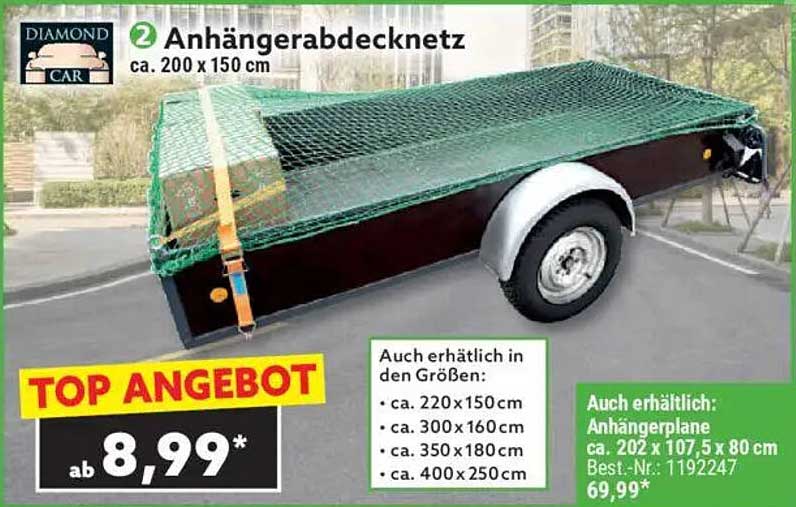 Anhängernetz ca. 200 x 150 cm von Diamond Car