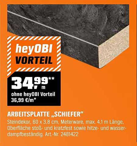ARBEITSPLATTE „SCHIEFER“