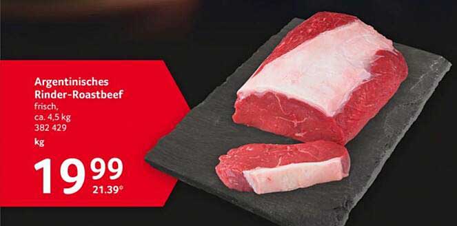 Argentinisches Rinder-Roastbeef frisch, ca. 4,5 kg