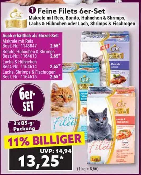 Cat & Premium Feine Filets 6er-Set