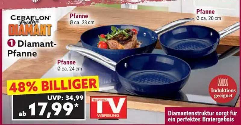 CeraFlon Prestige Diamant-Pfanne - 48% Billiger!