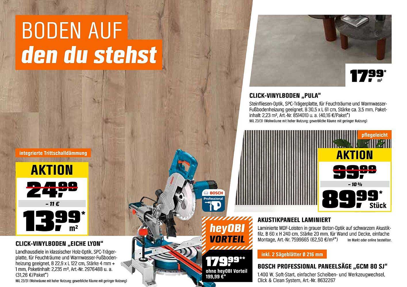 CLICK-VINYLBODEN „EICHE LYON“