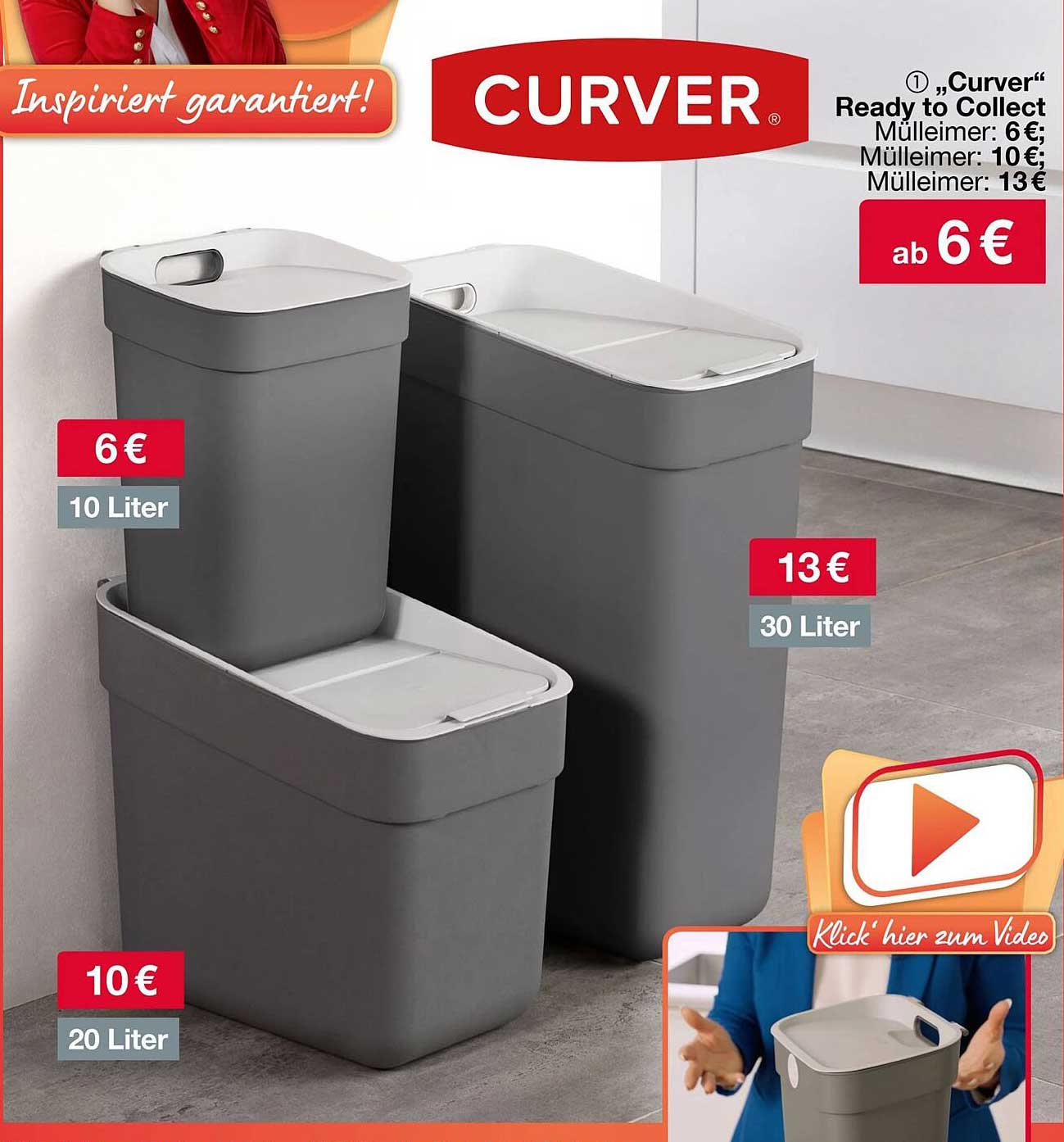 Curver Ready to Collect Müllbehälter – ab 6 €