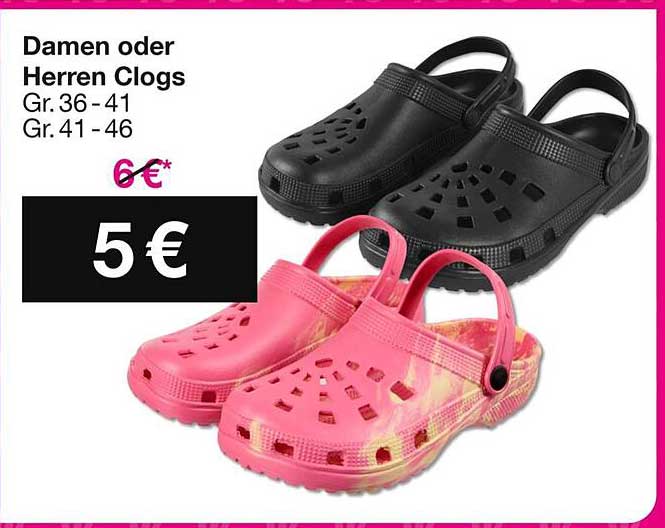 Damen oder Herren Clogs