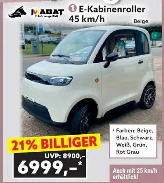E-Kabinenroller 45 km/h - Jetzt oder Nie!