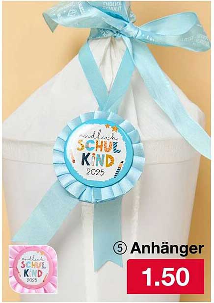 endlich SCHULKIND 2025 Anhänger