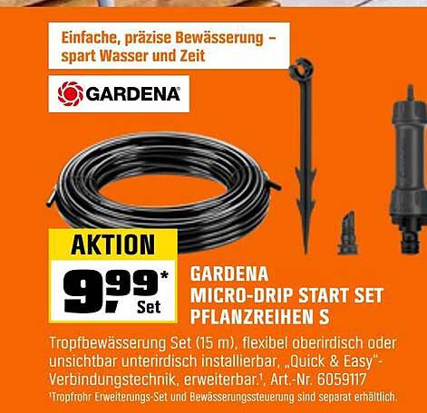 GARDENA MICRO-DRIP START SET PFLANZREIHEN S