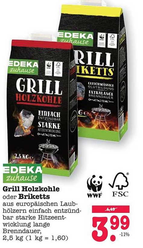 Grill Holzkohle oder Briketts 2,5 kg