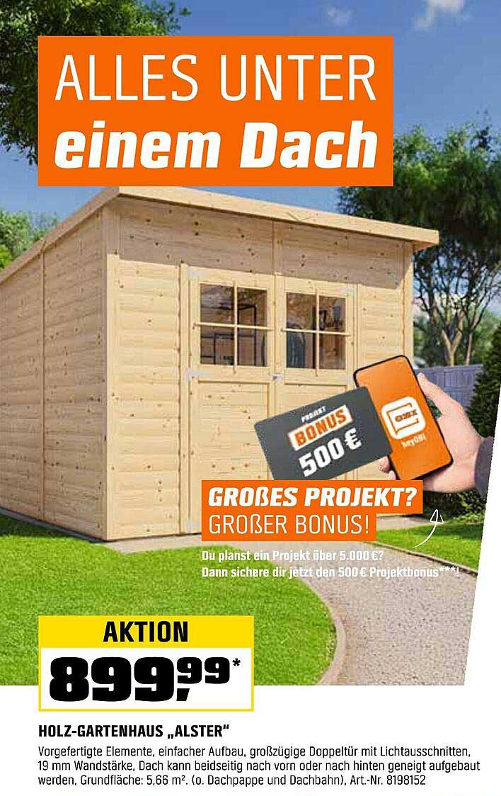 HOLZ-GARTENHAUS „ALSTER“