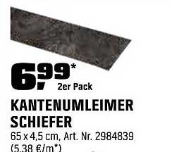 Kantenumleimer Schiefer 2er Pack