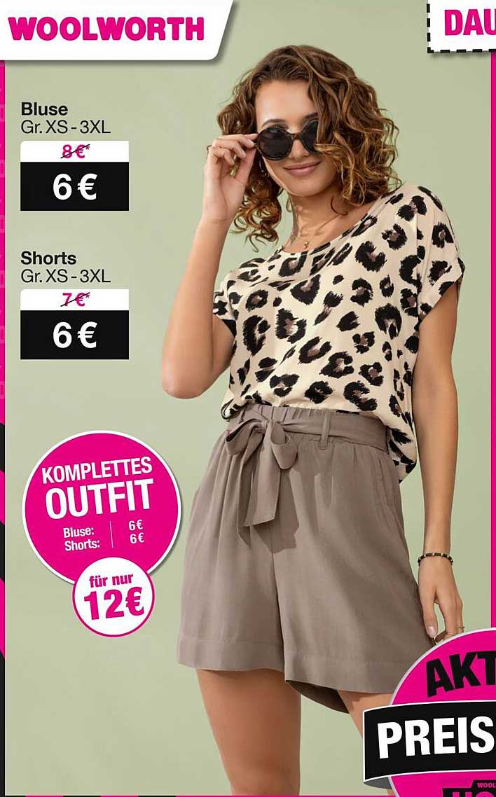 Komplettes Outfit: Bluse und Shorts für nur 12€