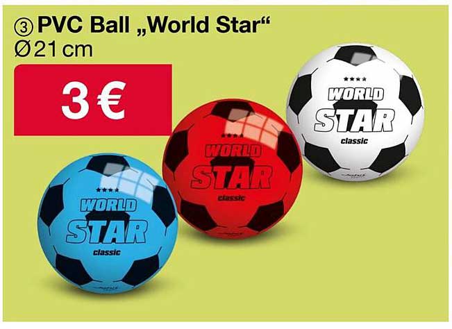 PVC Ball „World Star“ Ø21 cm