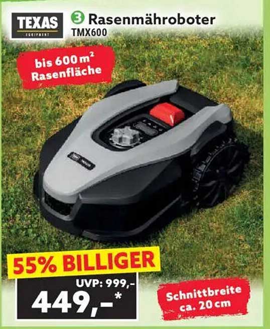 Rasenmäher Roboter TMX600 - 55% Rabatt!