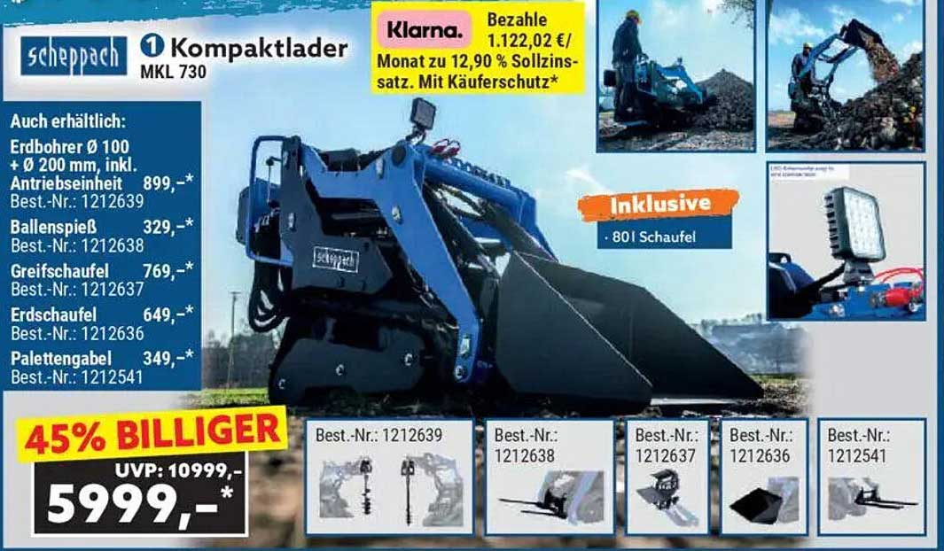 scheppach Kompaktlader MKL 730