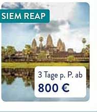 SIEM REAP – 3 Tage p. P. ab 800 €