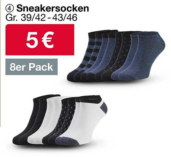 Sneakersocken 8er Pack
