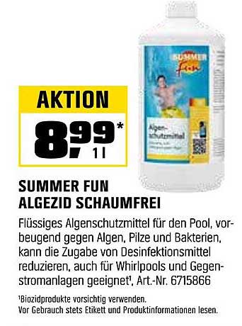 SUMMER FUN ALGEZID SCHAUMFREI
