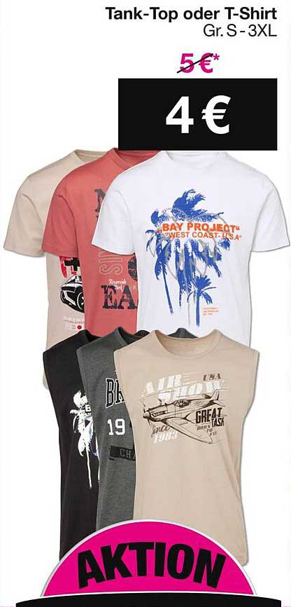 Tank-Top oder T-Shirt Gr. S - 3XL