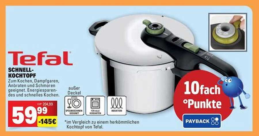 Tefal Schnellkochtopf zum Sparpreis